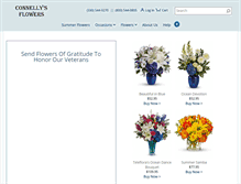 Tablet Screenshot of connellysflowers.com